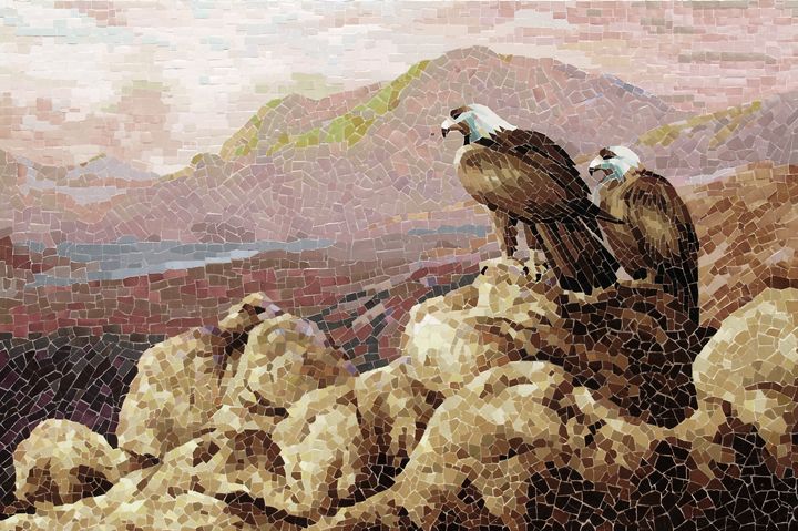 mainhon's tweet image. Art of the Day! "A Couple Of Eagle In The New Land". Buy at: ArtPal.com/mainhon?i=4736…