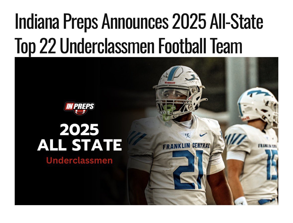 campbell_vion's tweet image. Blessed to be named in the top 22 underclassmen all state team for the second year in a row. Thank you @IndianaPreps ! @Bryan_Ault @SWiltfong_ @JustinFaires @adamgorney @TomLoy247