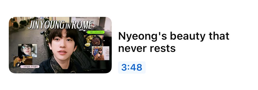 True ✅

#JINYOUNG
