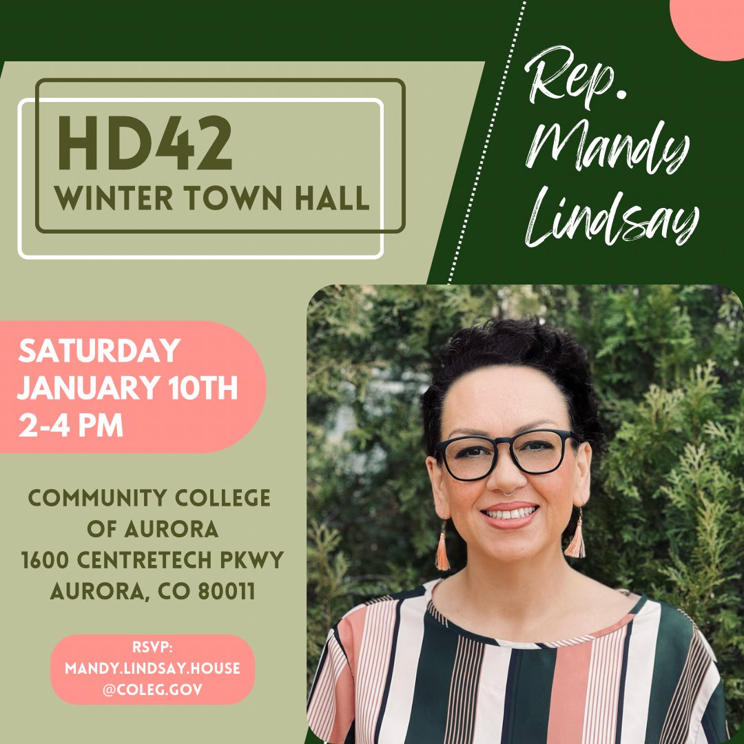 MandyforCO's tweet image. Get a final recap of 2025, I’ll tell ya about my 2026 legislative priorities, and there will be plenty of time to talk about what’s on *your mind*. See you there! #coleg #aurora #hd42 

RSVP here:
docs.google.com/forms/d/e/1FAI…