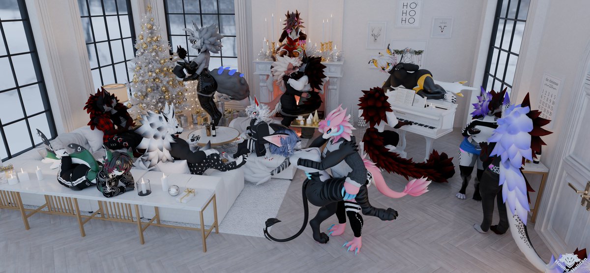 Hound_Helldan's tweet image. "The magic of Christmas never ends when the greatest gift is your family and friends."
Christmas gift for my best friends @NissikoTwi @Deathstep001 @LemonDropBat @RoseElValentine @JadeFangzAD @DEKU9745