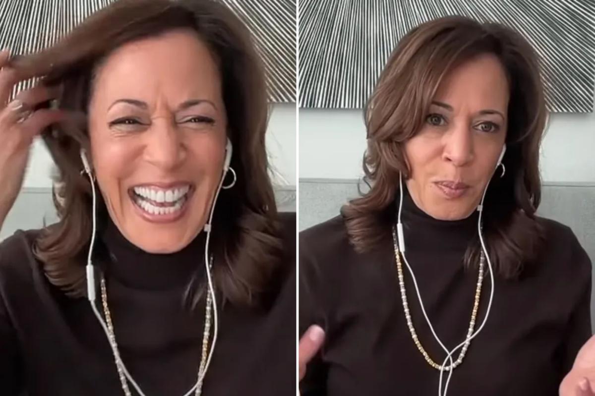 nypost's tweet image. Kamala Harris suggests criticizing her distinctive cackle is sexist — as she gives dating advice for young women trib.al/c35lZIx