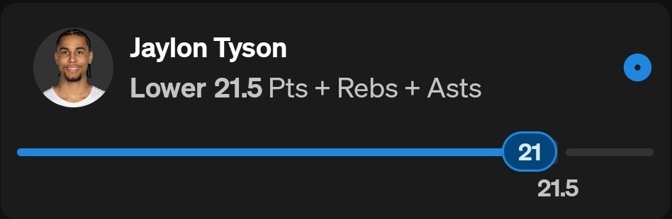 LaydeeX31's tweet image. I knew Jaylon Tyson raggedy ass was gonna have a good game just because I went under on him 😒