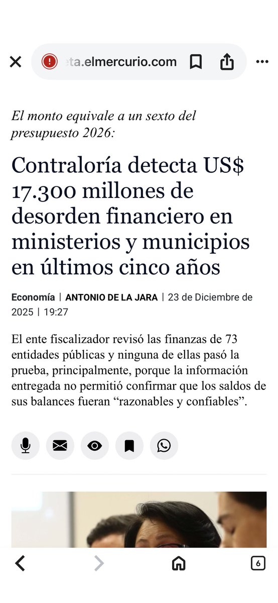 share.google/d400vrtBbavjRF… Demasiados recursos de los chilenos sin claridad. Si no hay acusaciones constitucionales ejemplificadoras, qué debería pasar en el Estado para que se asuma responsabilidad política en Ministerios estratégicos como #Defensa ?