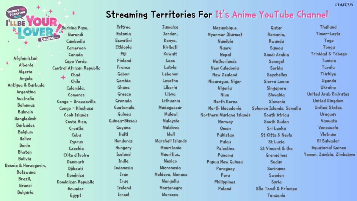 ItsAnimeJP's tweet image. 𝗧𝗵𝗲𝗿𝗲'𝘀 𝗡𝗼 𝗙𝗿𝗲𝗮𝗸𝗶𝗻𝗴 𝗪𝗮𝘆 𝗜'𝗹𝗹 𝗕𝗲 𝗬𝗼𝘂𝗿 𝗟𝗼𝘃𝗲𝗿! 𝗨𝗻𝗹𝗲𝘀𝘀...💕
✨Episode 13 - 17 is streaming in the new year✨
linktr.ee/Watanare

【Global】
▷It's Anime YouTube Channel (See availability attached)
Starting Jan 1, 2026 (JST)

【North…