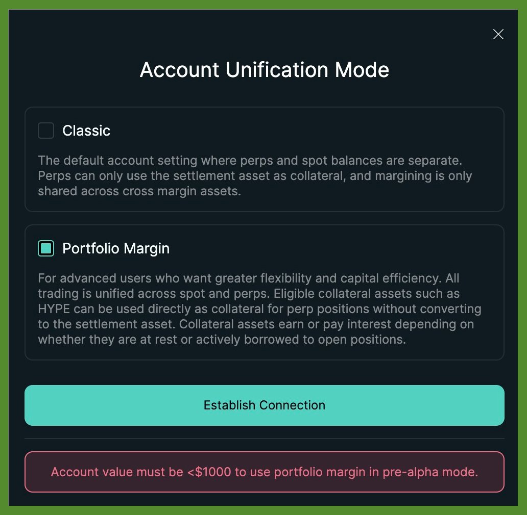 🔥 The Pre-Alpha Phase of Portfolio Margin is Live on Mainnet. What is  Portfolio Margin? Portfolio Margin allows you to trade both spot assets and  perpetual futures (perps) from the same unified