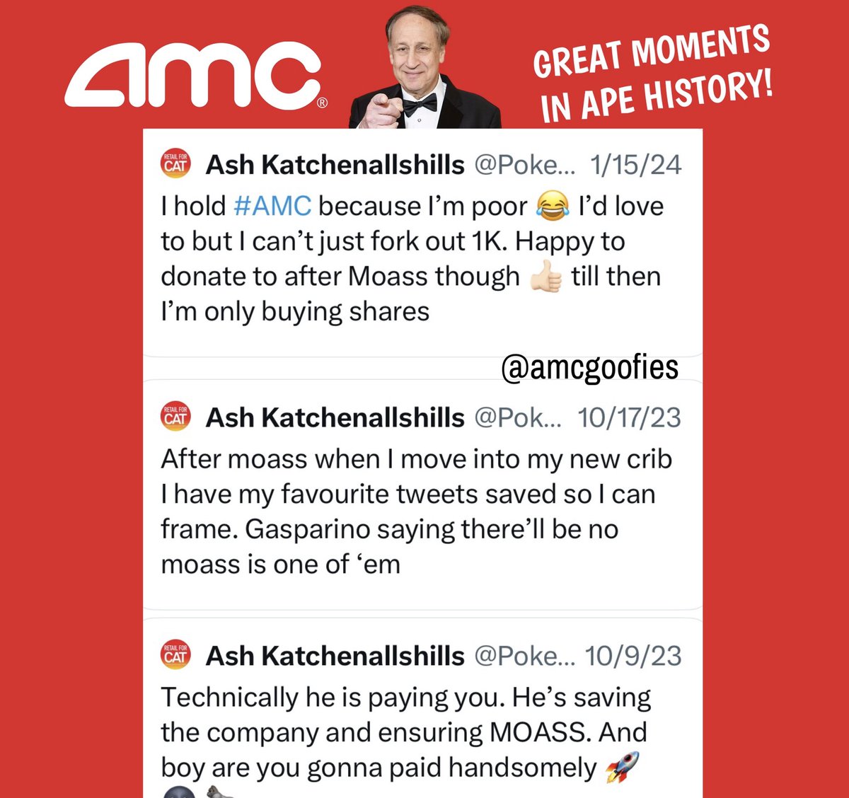 Let’s take a look at just a few of Ash’s greatest hits in this edition of Great Moments in Ape History.