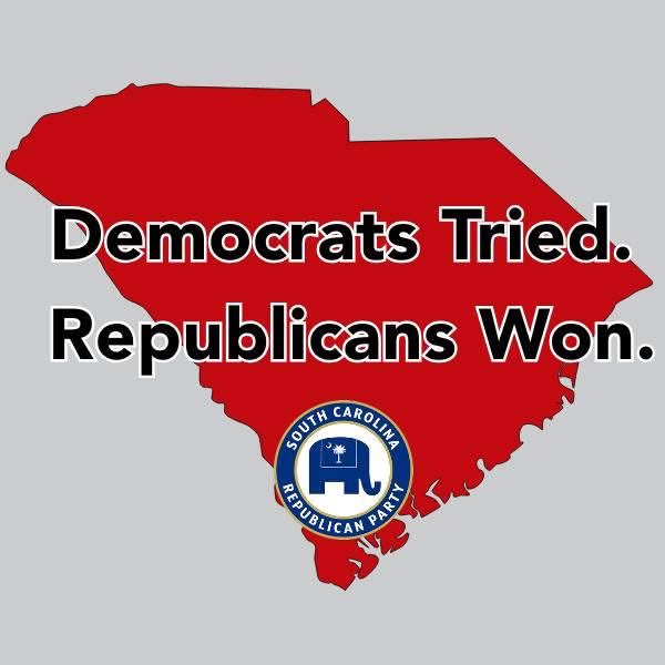 SCGOP's tweet image. Today, Republicans won all three special elections and that success belongs to the voters who showed up.

While Democrats hoped low turnout would hand them a win, Republicans proved them wrong at the ballot box. We didn’t sit this one out. We showed up, voted, and protected…