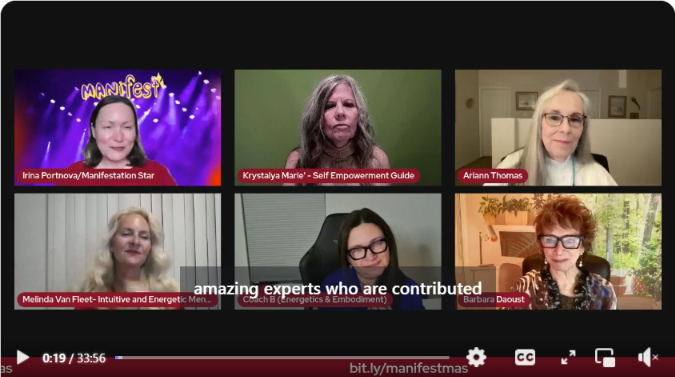 Be sure to watch this FB live, if you missed it: Be sure to watch this FB live, if you missed it:  facebook.com/share/p/188zS5…

You'll love this heart-opening, soul-sparking conversation as we step into the magic of Manifestmas together.