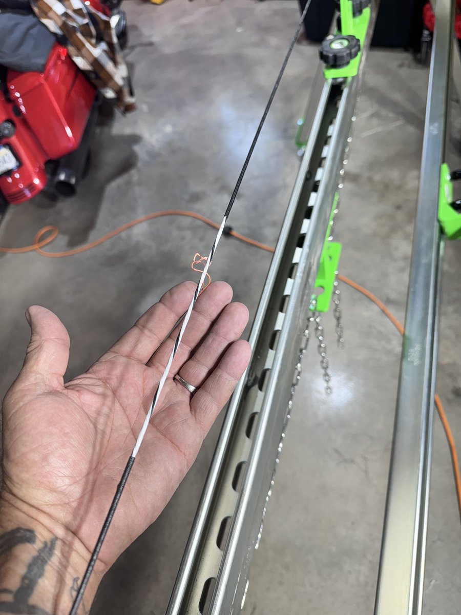 Making some new strings for the the stick slingers