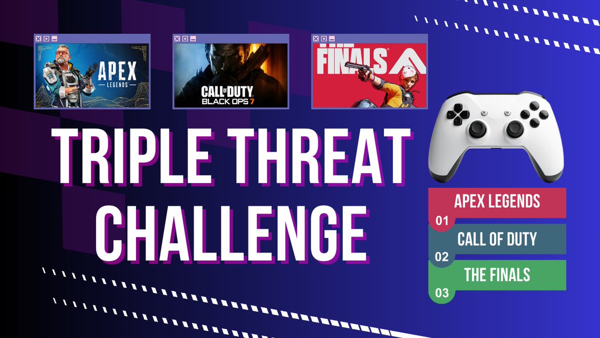 xTimsanityx's tweet image. 🔴 LIVE NOW - TRIPLE THREAT CHALLENGE

🔥 Apex Legends
🎯 Call of Duty
💥 The Finals

Three games. One stream. No breaks.

Come see if we can pull it off 👇
👉 rumble.com/user/xtimsanit…
👉 youtube.com/@xtimsanityx 

@MasteringRumble @rumblevideo @rumblestreaming @RumbleStreams…