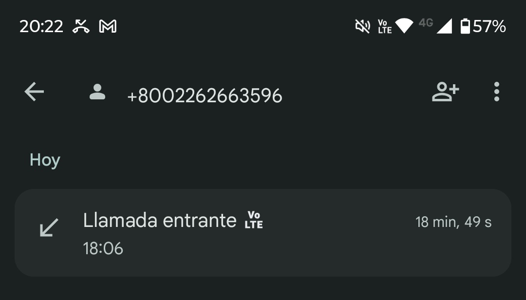 Castellanotes's tweet photo. Para que le pasen el dato a sus contactos susceptibles a una estafa.

Recibí una llamada de un número desconocido con prefijo +800. Usando voz artificial para simular un bot telefónico me informaron de una brecha de seguridad en mi cuenta de BBVA. https://t.co/wo4w4duJYG