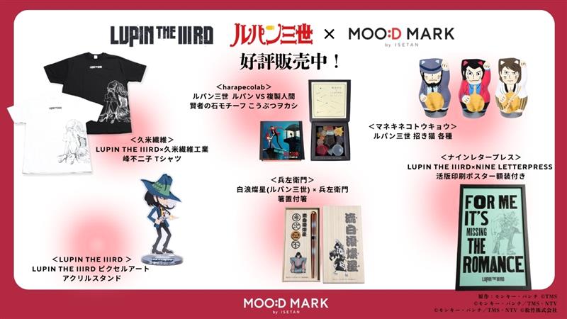 LUPIN THE ⅢRD展 日本橋 三越 ルパン アクリルスタンド ステッカー LUPIN THE ⅢRD展 日本橋 三越 ルパン アクリルスタンド ステッカー