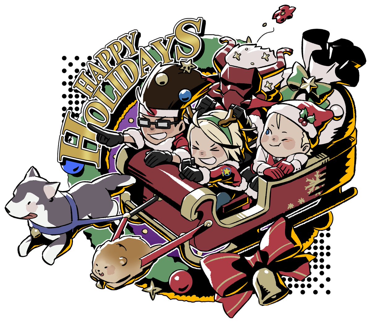 メリークリスマス SNKイラストレーター「ひなの」さんが描いた