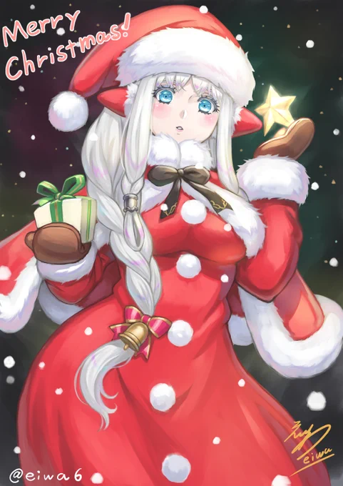 メリークリスマス 雪国エルフサンタ #メリークリスマス #クリスマス