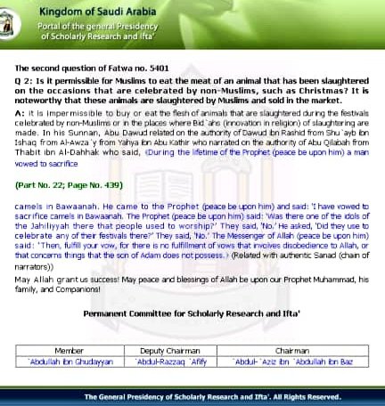 MKdawah's tweet image. It is haram to eat from the food made for Christmas or kafir festivals (like Diwali, etc.) or a bid'ah festival (like Mawlid, etc.).

- ibn Baz rahimahullah