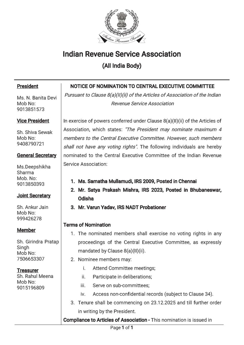 IRS Association tweet media