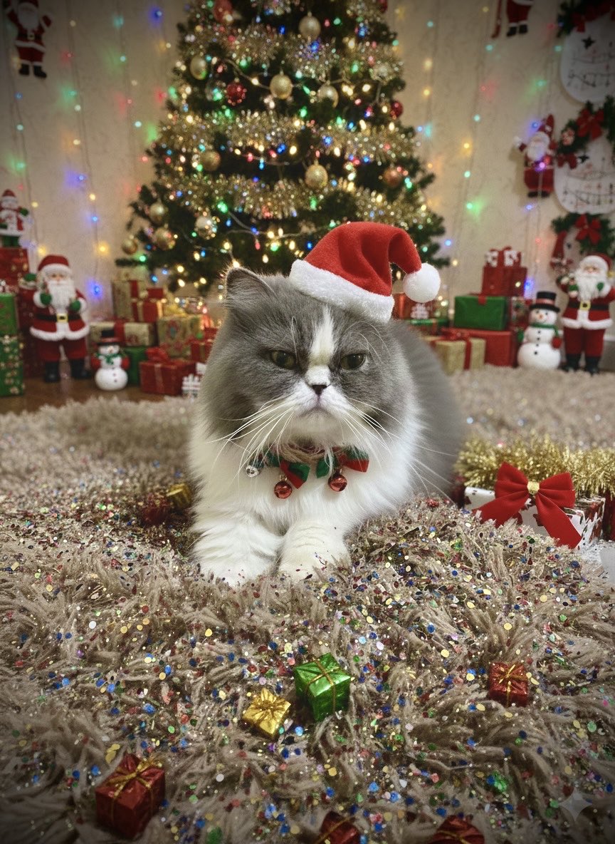 ☆ Merry Xmas .*'☆” にゃん🎄🔔🎅😸 #ねこ #猫 #cat