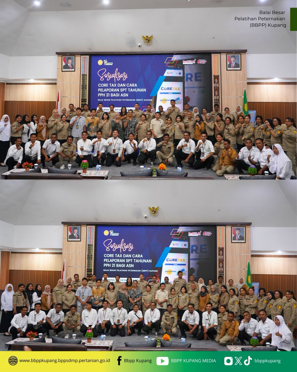 Wujudkan ASN Berintegritas BBPP Kupang menggelar Sosialisasi Core Tax dan SPT Tahunan PPh 21 menghadirkan Narasumber dari KPP Pratama Kupang sebagai upaya meningkatkan pemahaman dan kepatuhan perpajakan bagi ASN.
Bersama, kita bangun birokrasi yang transparan dan profesional.