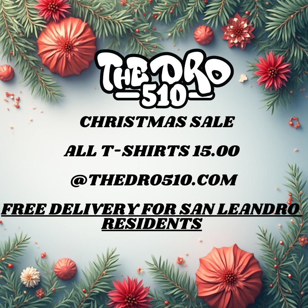 San Leandro Residents, there's still plenty of time to grab a gift for that special someone at Thedro510.com 
#sanleonardo #GiftIdeas