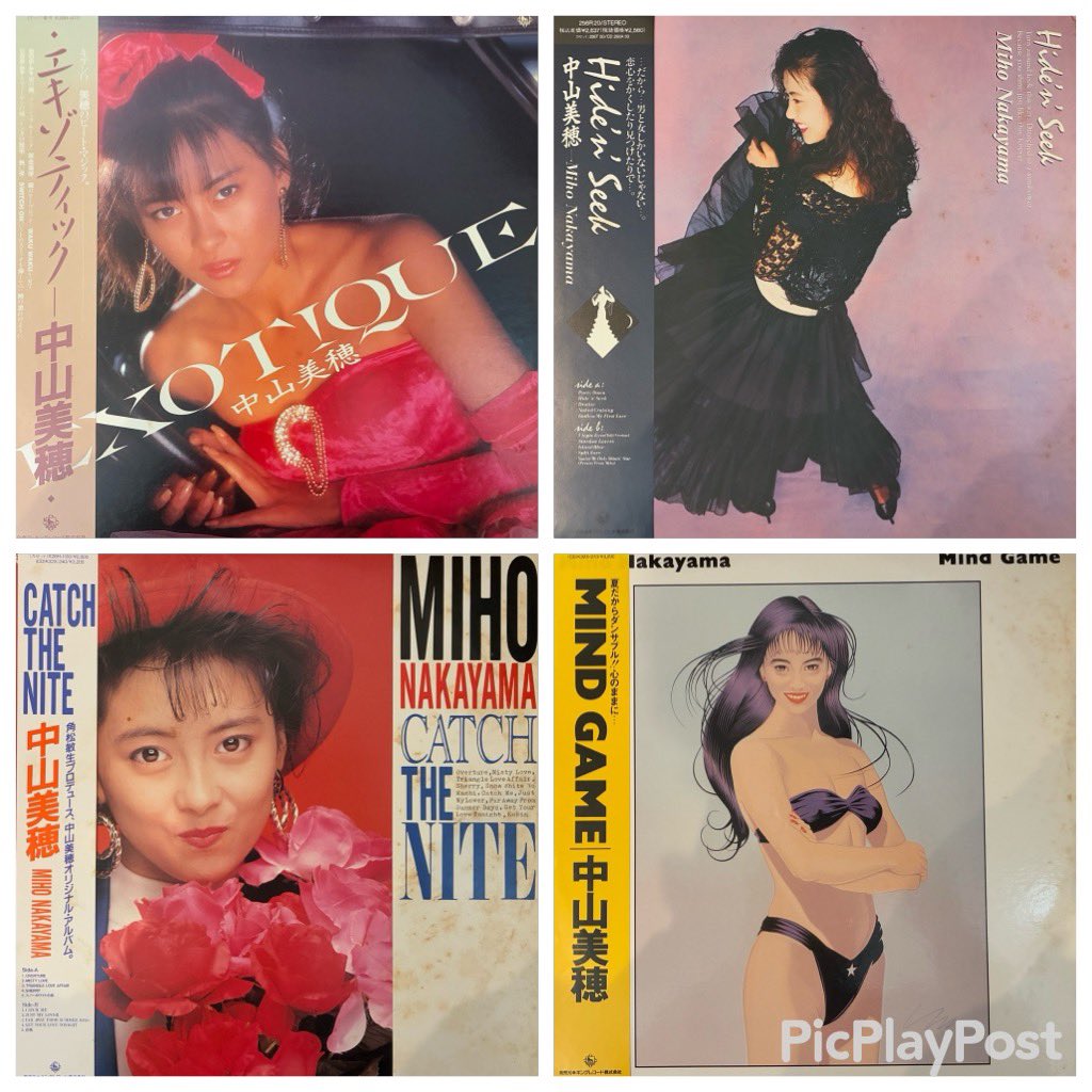 本日新入荷は邦楽アイドルより中山美穂、中森明菜他入荷しました