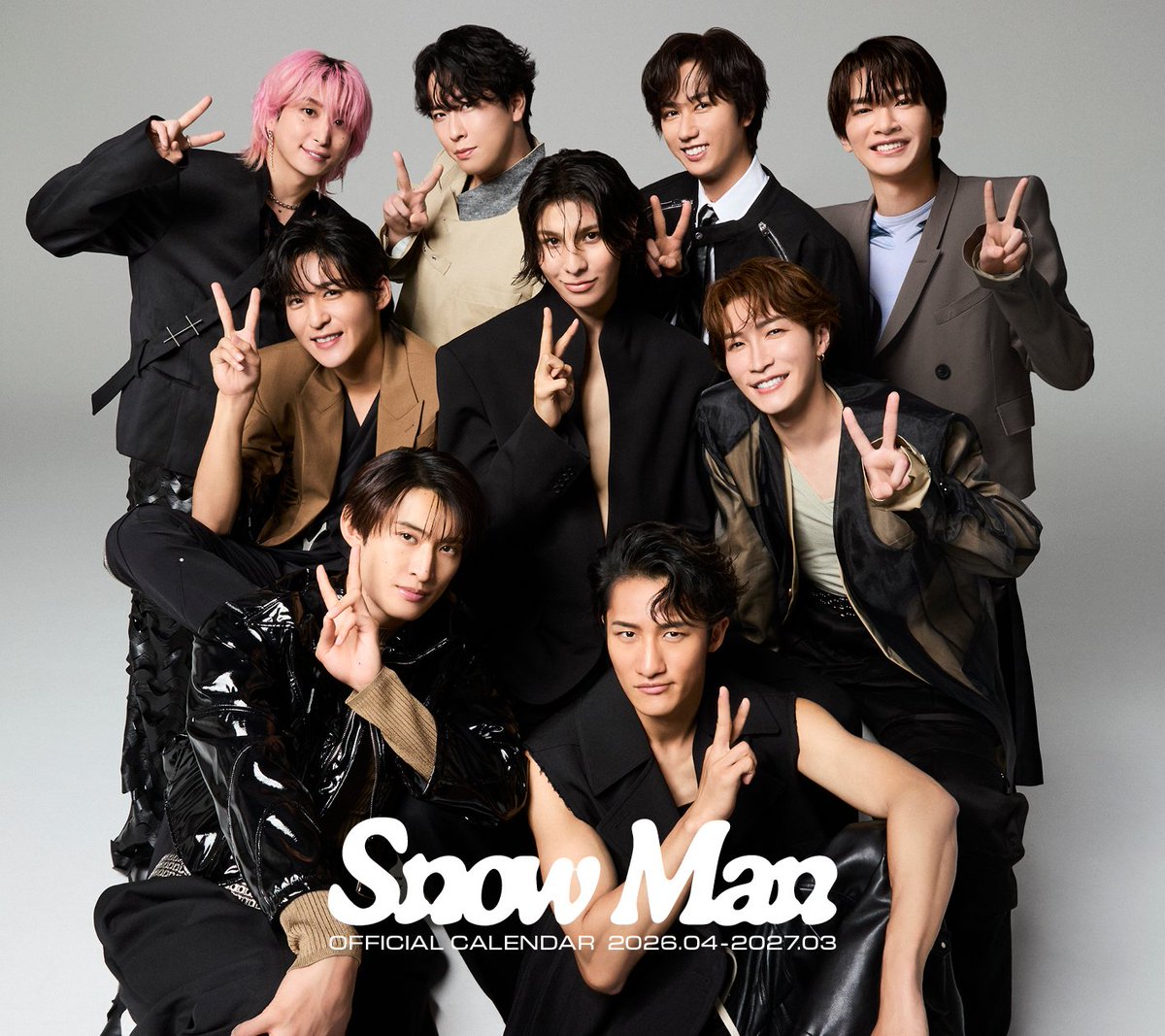 Snow Man オフィシャルカレンダー 2026.04-2027.03」付録公開！ □付録