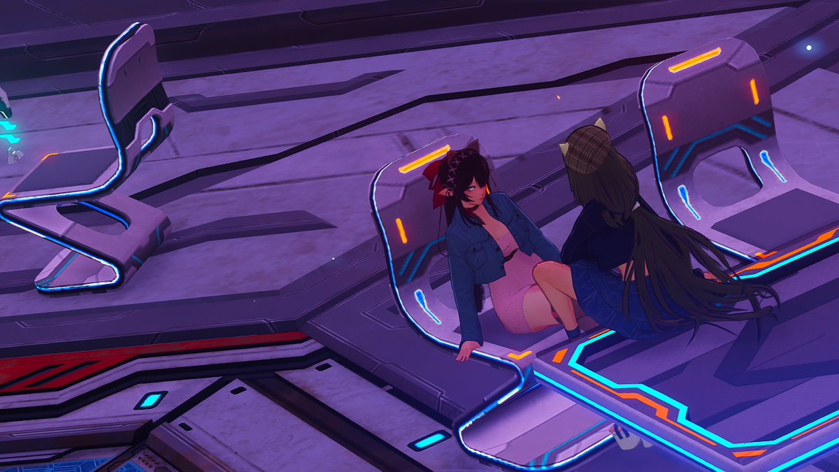 Phantasy_Poly's tweet image. #PSO2NGS 
#PSO2NGS_SS 
#メンテの日なのでssを貼る 

🌳長い一日の後に友人と話す☕️

🐦Chatting with a friend after a long day!⛲️ 

Special Thank You! @IniquityPSO2