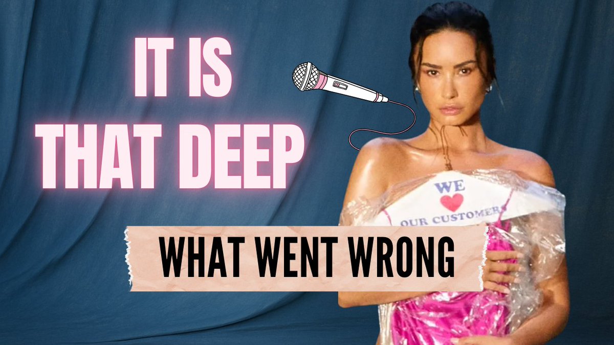 Demi Lovato's Label Sabotage &amp; the Brutal Pop Reality (It's Not That Deep analysis) youtu.be/B3N_rz0nunA