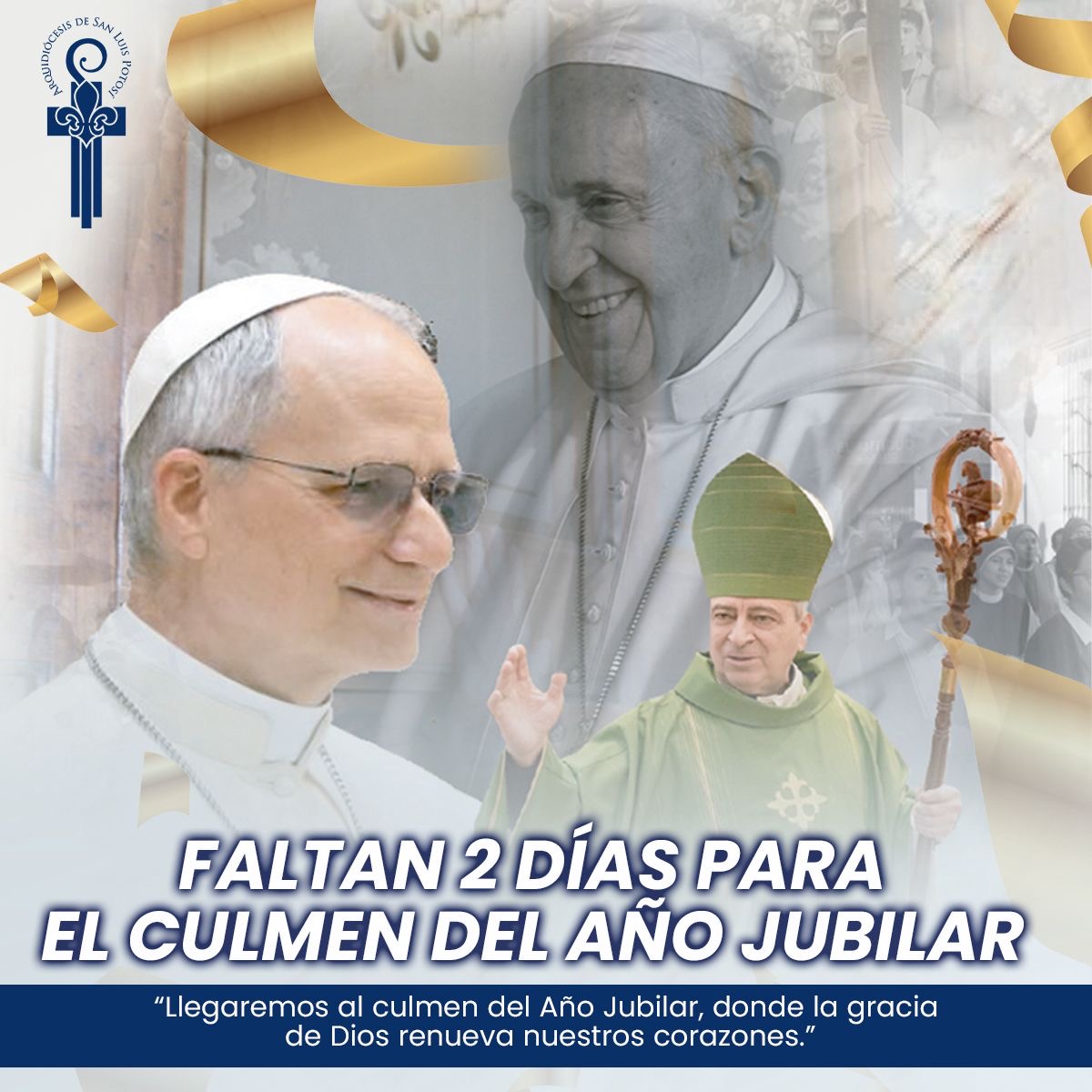 DiocesisSLP's tweet image. 🟠Nos acercamos al Culmen Diocesano del Año Jubilar, un tiempo de gracia en el que Dios renueva nuestros corazones y fortalece nuestra fe.

Vivamos estos días con espíritu de oración, gratitud y esperanza, abiertos a la misericordia del Señor que camina con su Iglesia. 🙏