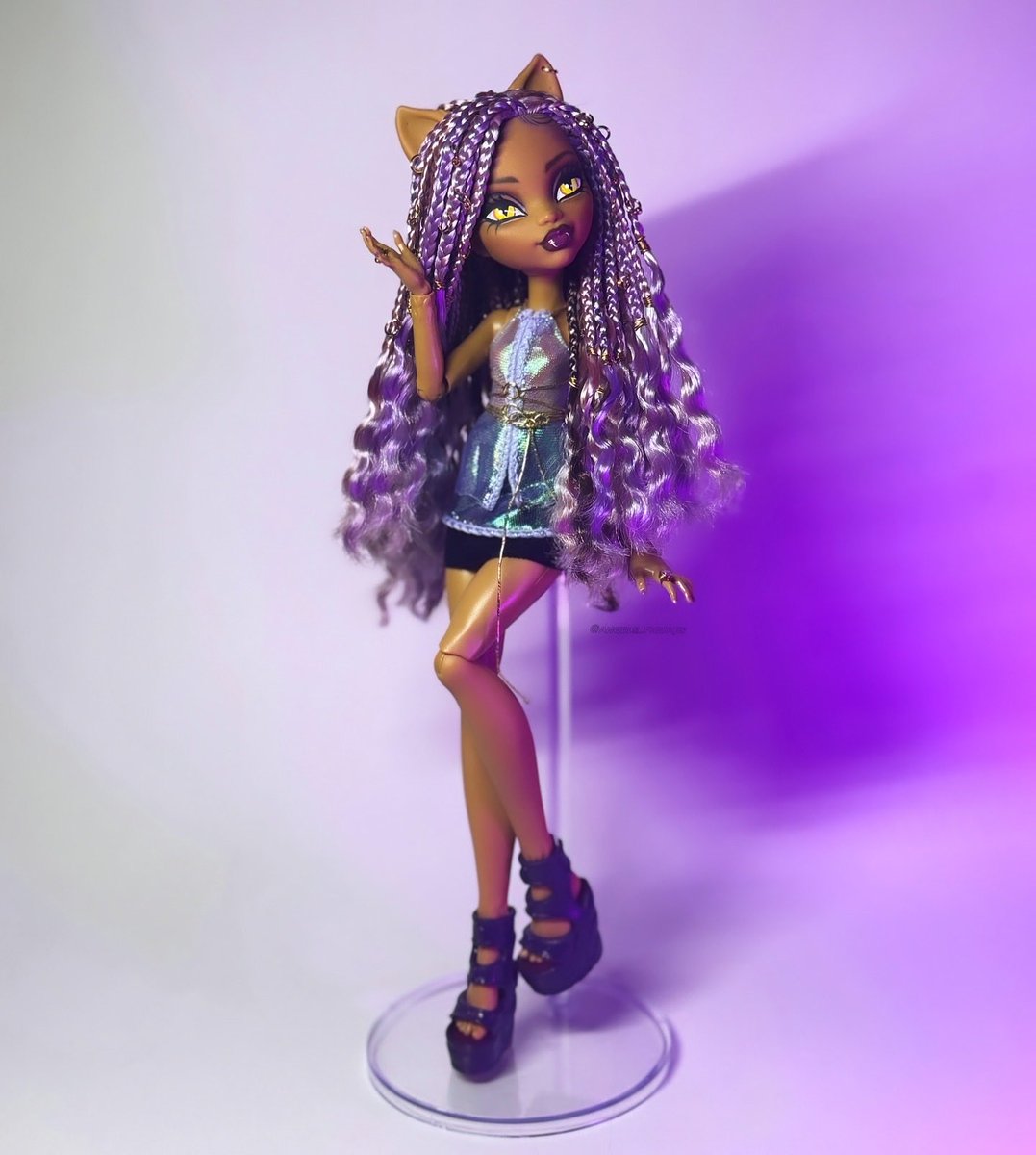 angels_figures's tweet image. Clawdeen Repaint #repaint #braids