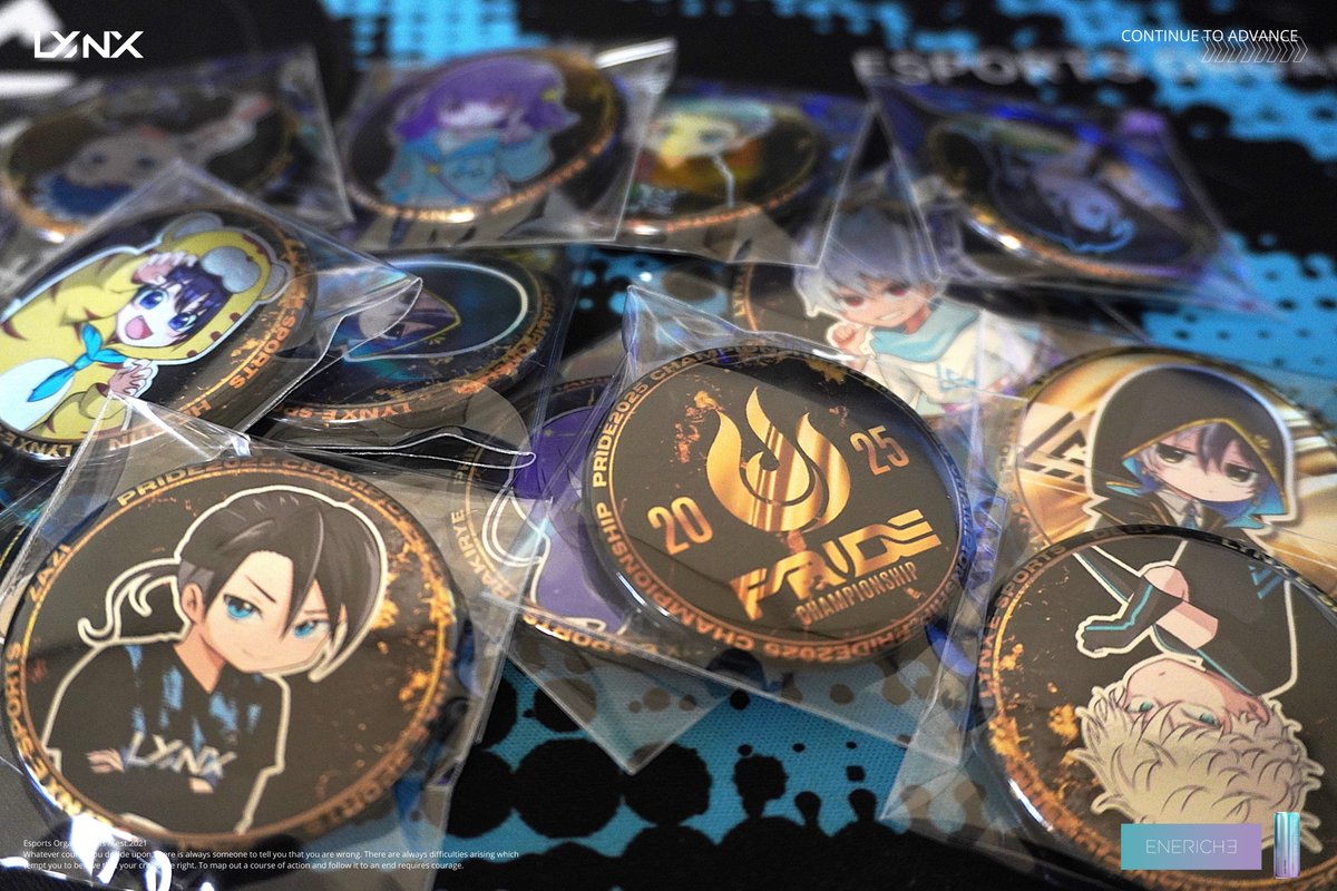 PRIDE2025CHAMPIONSHIP🏆】 オフライン会場限定の缶バッジガチャの NEW