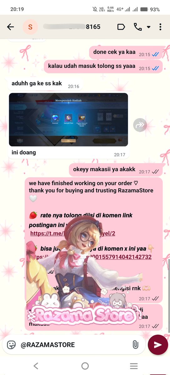 damseulz's tweet image. order ꠩ wdp server ph
price ꠩ Rp 25.000
testimoni ke ꠩ 1.271

#testirazama