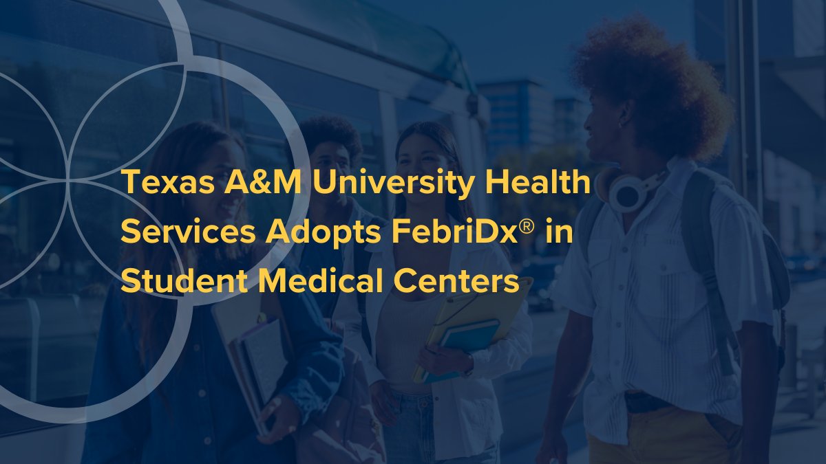 LumosDX's tweet image. $LDX | Texas A&amp;amp;M University Health Services has adopted FebriDx® for routine use across its campus medical centers. Serving more than 80,000 students, the adoption supports point-of-care decision-making and helps reduce unnecessary antibiotic use.