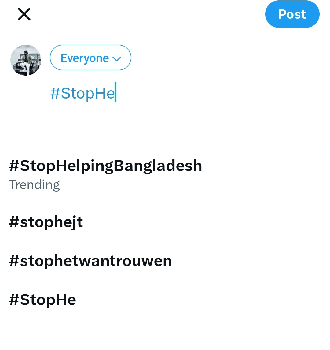 AarunKosli's tweet photo. #StopHelpingBangladesh 

सभी मित्र लिखें ज्यादा से ज्यादा संख्या में रिपोस्ट करें , ट्रैंड आ गया है लिस्ट में 

@the_Atharva @nehraji779 @Dr_jairajoriya @DevvratGupta01 @BICHKHOPDA_2020 @umanngjain @iAjaySengar @ibmindia20 @FanOfJhasiRani2 @Devilal_Saini69 @Ekta_79 @Enigvarya @AngrySaffron000 @GSthakur1999 @highcourtadvo @CuteAaruhi3 @NarayanYadunan1 @TheSanatani_SY @Tiwari_1oct @chaturvedijii @NekSinghV @arya_raushni @AjeetPataudi71 @yadkartik @Rajbirrohilla @Rohitjain2799 @lkoabhishek @ManiYogini @VikashK67516476 @Paridhi023 @kaliyug_wale @YadavvKomal @BeingArun28 @dyadavbjp