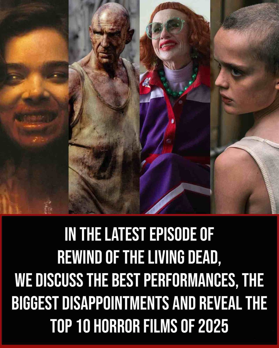 rewindofdead's tweet image. LISTEN: New episode out now as we countdown the Top 10 Horror Films of 2025 plus the most disappointing film of the year and much more! Links below for the podcast!

@Spotify : bit.ly/46jkwTu

@ApplePodcasts : apple.co/3A9i2Zm

@YouTube : youtu.be/JK7Xyq-j46c