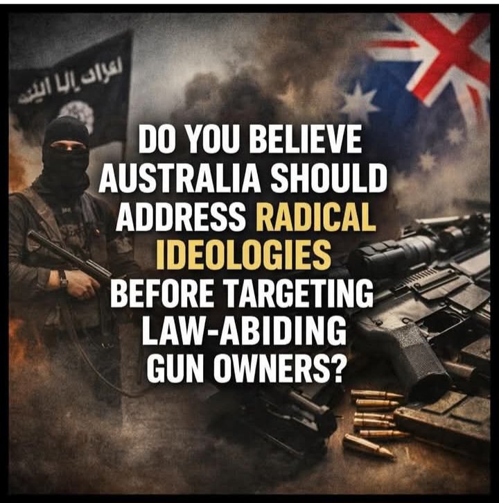 JimThom90458694's tweet image. Do you believe Australia should address radical ideologies before targeting law-abiding gun owners?
