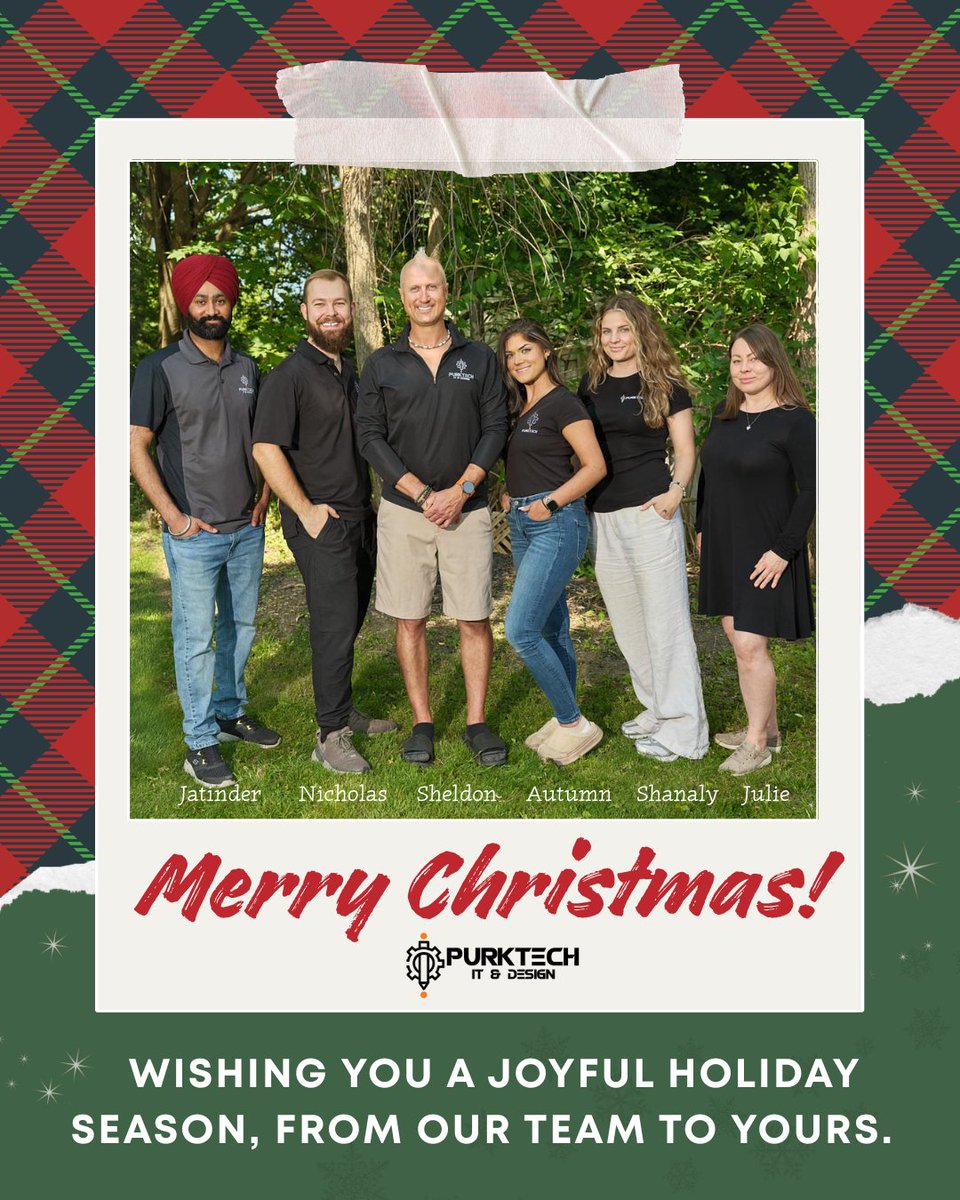 PurkTech's tweet image. What a year! 🙌 Big growth, new milestones, and plenty to celebrate. We've also expanded our team recently—welcoming Dustin, our newest Support Technician. We’re grateful for our amazing clients who supported us throughout the year, wishing everyone a Merry Christmas ☺️