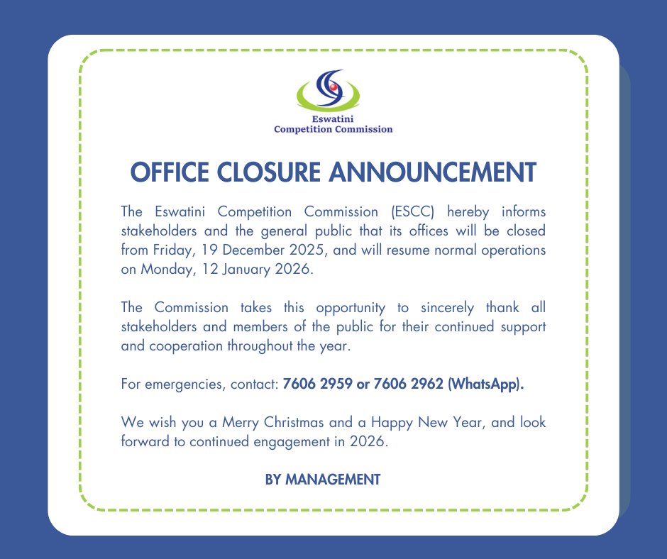 Eswatini Competition Commission tweet media