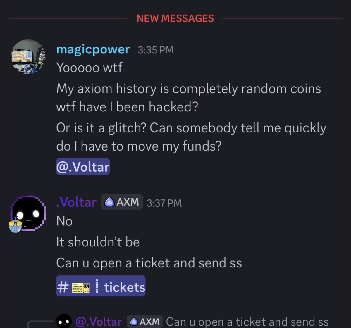 MidCurveMortal's tweet image. FED platform “ @AxiomExchange” has just experienced an exploit that CAUSED several accounts to “switch”, draining fees, SOL, and exposing private keys.

The issue was silently resolved. NO ANOUNCEMENTS from the team was made, and no users compensated.

Your money is NOT safe.