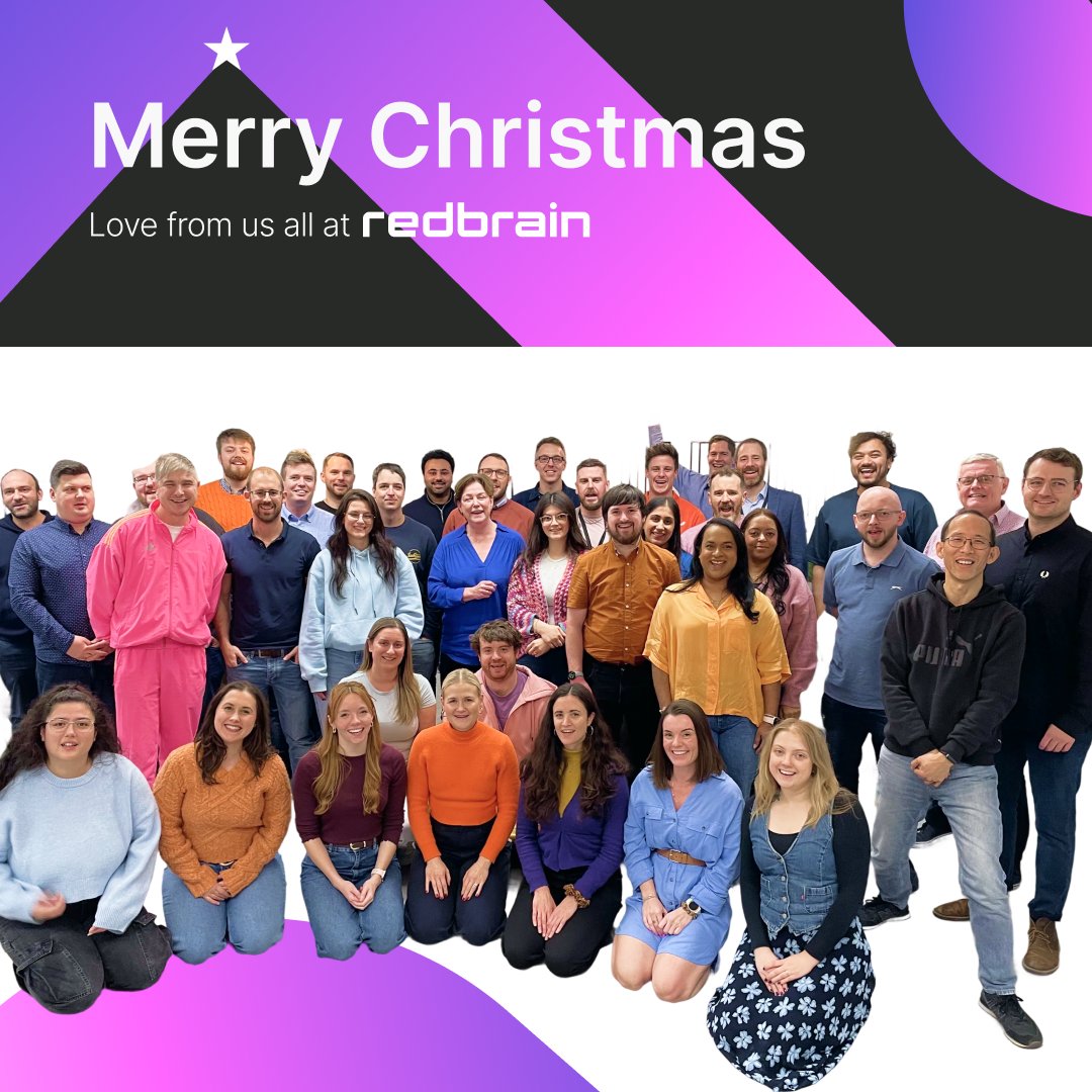 Wishing you a very Merry Christmas and a well-earned festive break. Thanks for all the wins this year, from all of us at Redbrain 🧡💙💜 #MerryChristmas #HappyHolidays #Redbrain