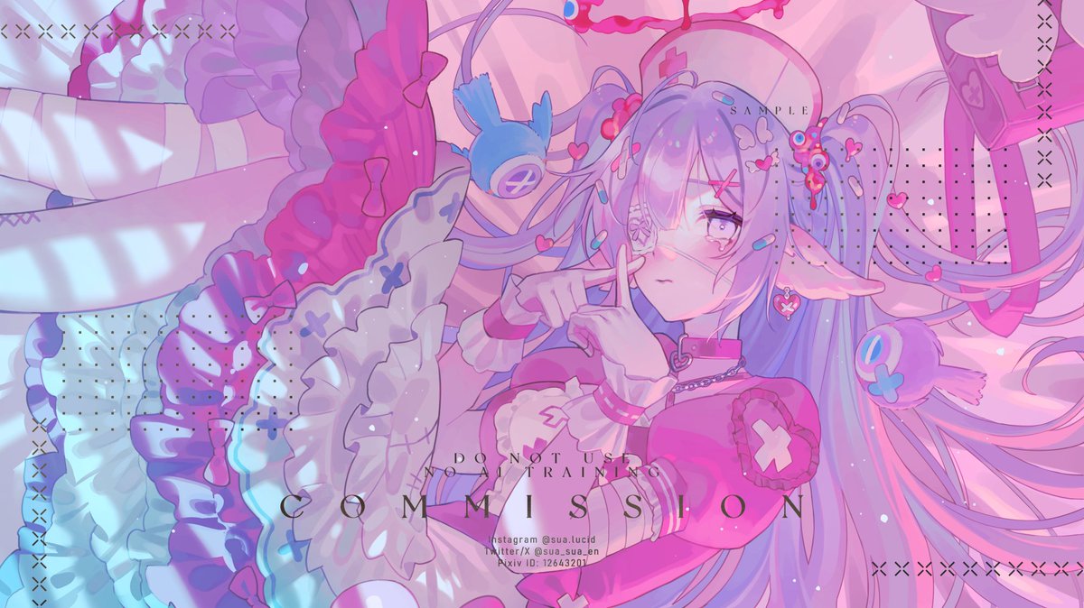 Skeb-like illustration 🩹🩷