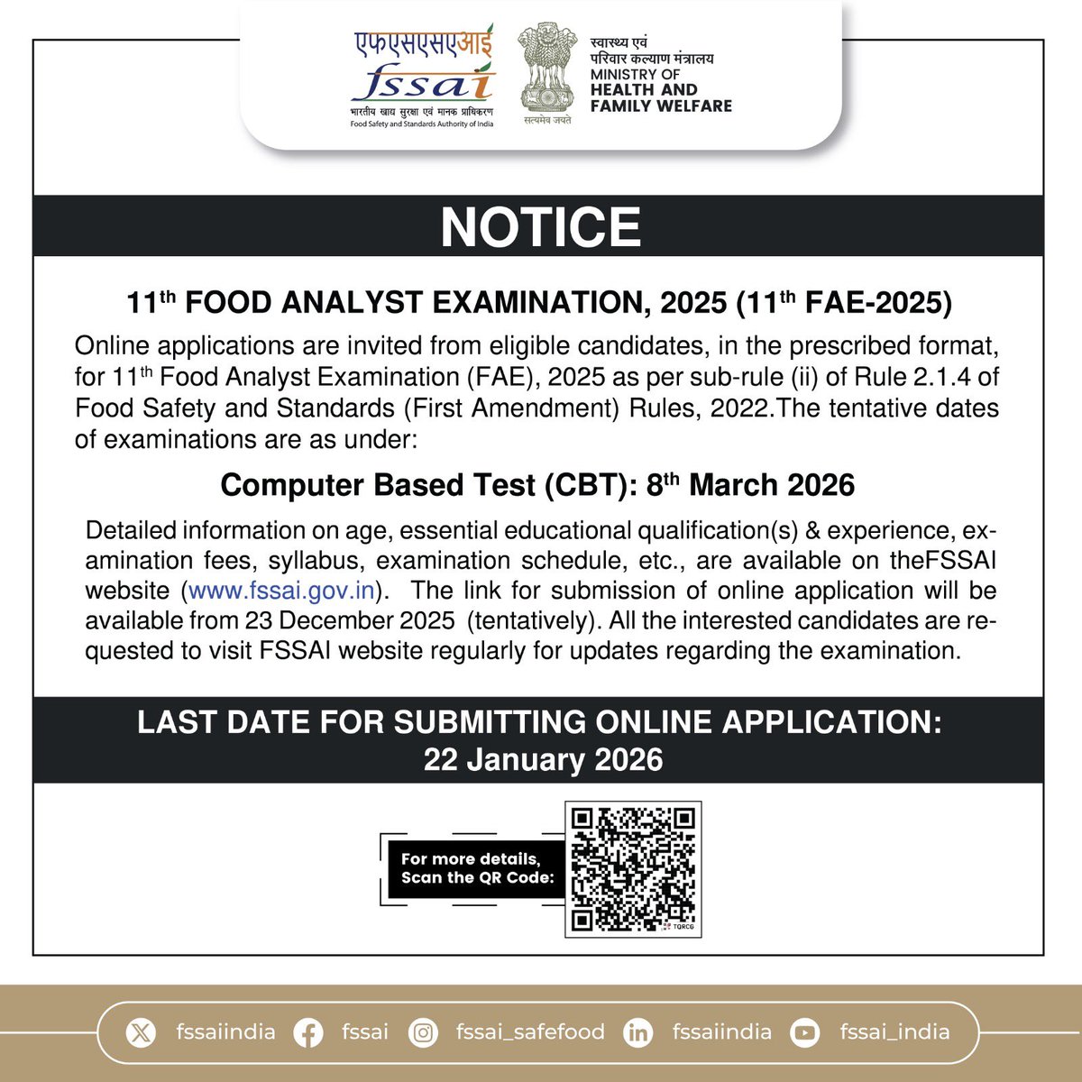 FSSAI tweet media