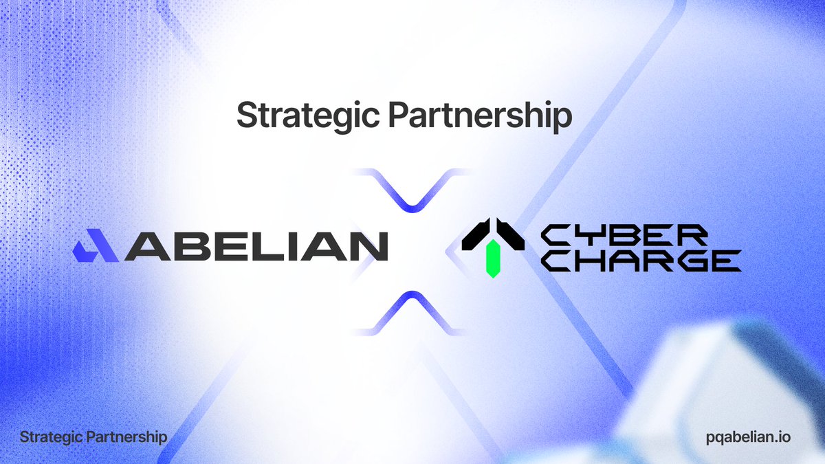 PQabelian's tweet photo. #Abelian 🤝 Strategic Partnership Announcement

We’re excited to announce a new strategic partnership between #Abelian and @CyberChargeWeb3, a smart DePIN charging device that turns everyday phone charging into real rewards through Charge-to-Earn and Play-to-Earn.

CyberCharge transforms a daily necessity into a seamless Web3 entry point by combining real-world utility with gamified, reward-driven experiences. Its touchable hardware, intuitive interaction, and incentive design make it an accessible bridge from familiar Web2 habits to on-chain participation.

🎯 Stay tuned — more joint initiatives, integrations, and cross-ecosystem innovations are coming as we work together to advance the future of secure, resilient, and post-quantum–ready blockchain infrastructure.

#PQAbelian #ABEL #QDay #PostQuantum #Blockchain #Web3
#QuantumSecurityTechnology #QuantumComputing