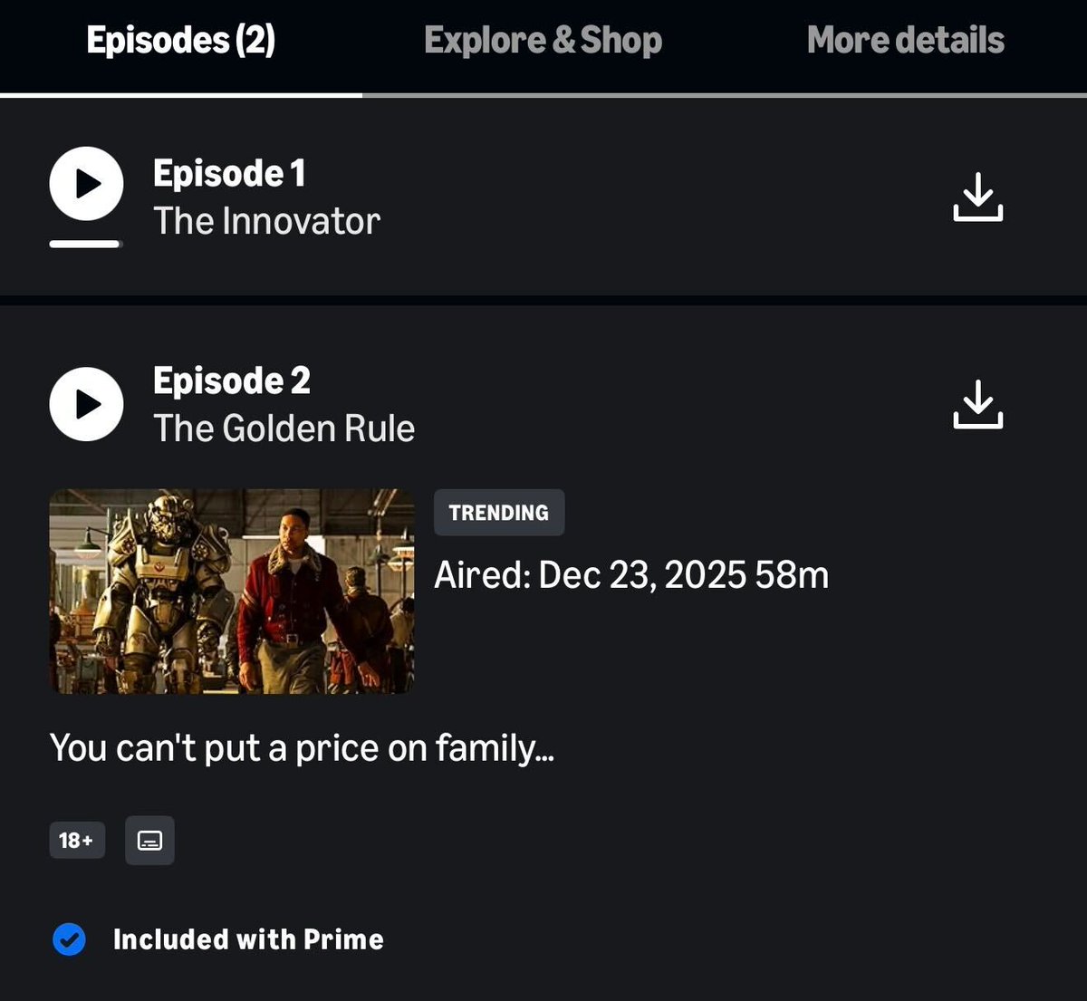 falloutonprime's tweet image. 