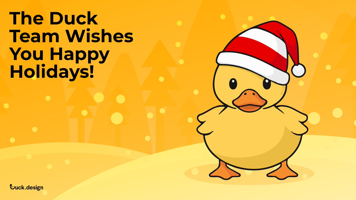 🎉 The Duck Team Wishes You Happy Holidays! 🎉

Here’s to more exciting projects, growth, and success in 2026. Wishing you all a joyful holiday season filled with warmth and happiness! 🎄

#HappyHolidays #Design #GraphicDesign #DigitalMarketing