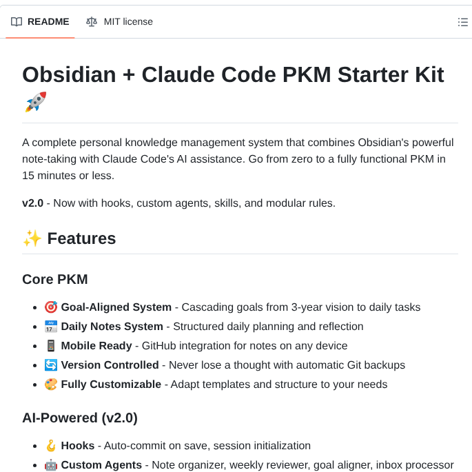 Personal knowledge management system with AI agents and hooks

github.com/ballred/obsidi…