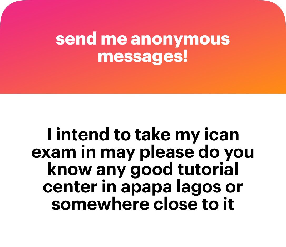 Sinteeaah's tweet image. No, I don’t know any physical tutorial centers in Apapa/Lagos specifically, but are you looking for virtual or in‑person options?

I know some very good tutors who do virtual classes like Next Page Tutors, First Class Associates etc. The tutors there are solid and could really…