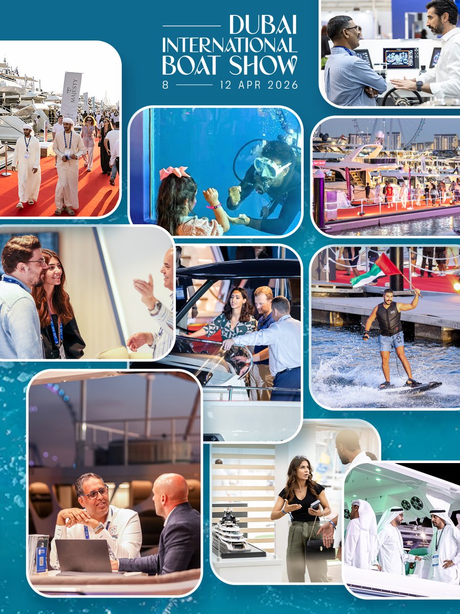When you bring the world of marine luxury into one place, this is what it looks like. 

Craftsmanship, energy, discovery, and the spirit of Dubai captured in a single view.

Enquire to exhibit: bit.ly/49CaVdD

#DIBS2026 #DubaiBoatShow