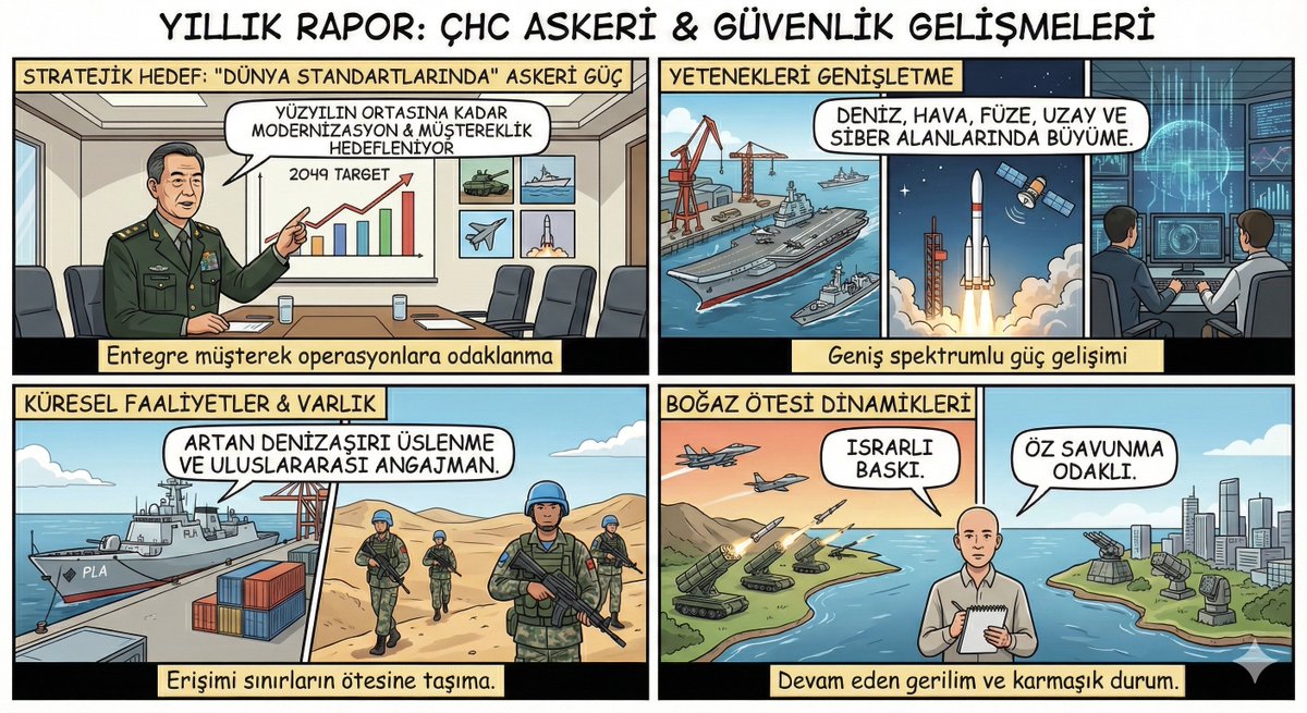 🇺🇸🪖⚔️⚓️🇨🇳 

Pentagon‘un 2025 Çin raporuna kısa ve öz bir bakış: