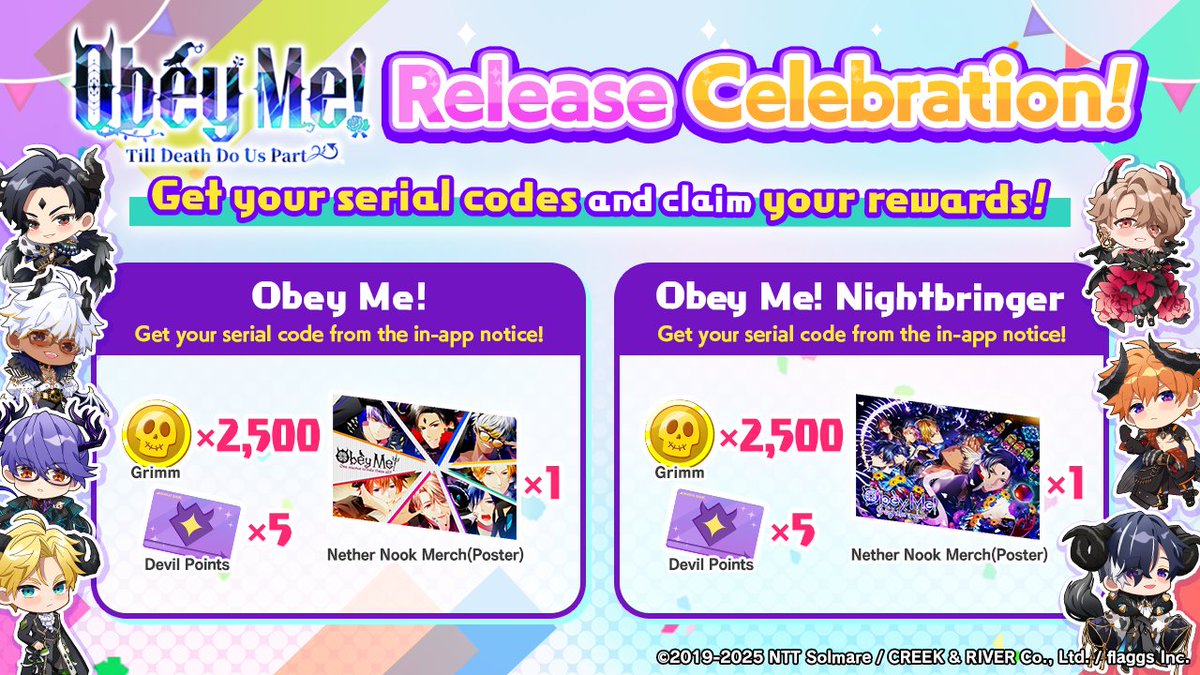 To everyone enjoying Obey Me! and Obey Me! Nightbringer, To